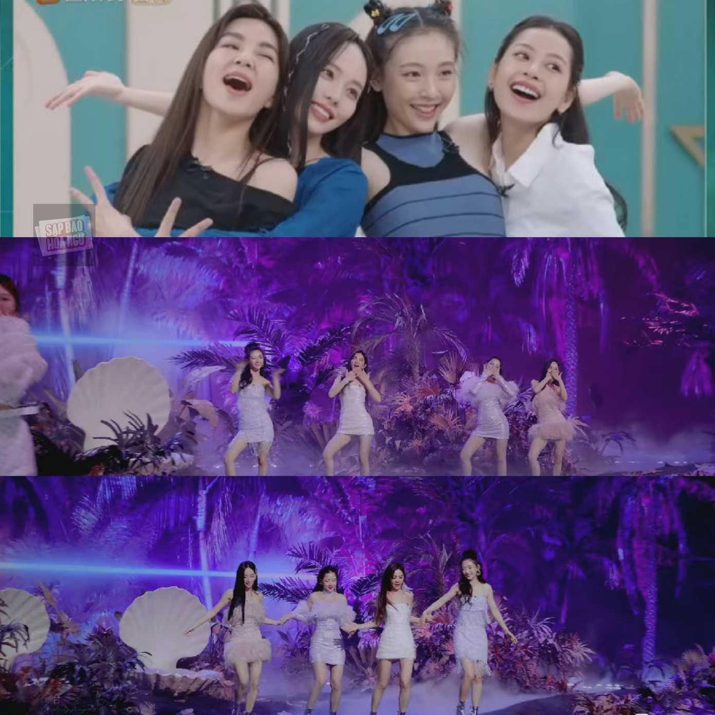 Bản hit của Hoàng Thùy Linh được phối lại, mang màu sắc mới, không sôi động bằng bản gốc. Chi Pu hát chủ yếu bằng tiếng Việt trong khi 3 nghệ sĩ còn lại hát tiếng Trung. Đặc biệt, phần nốt cao Chi Pu đảm nhận khiến nhiều người bất ngờ bởi Ella mới là người có kỹ thuật tốt nhất trong nhóm. Bản hit của Hoàng Thùy Linh được phối lại, mang màu sắc mới, không sôi động bằng bản gốc. Chi Pu hát chủ yếu bằng tiếng Việt trong khi 3 nghệ sĩ còn lại hát tiếng Trung. Đặc biệt, phần nốt cao Chi Pu đảm nhận khiến nhiều người bất ngờ bởi Ella mới là người có kỹ thuật tốt nhất trong nhóm.