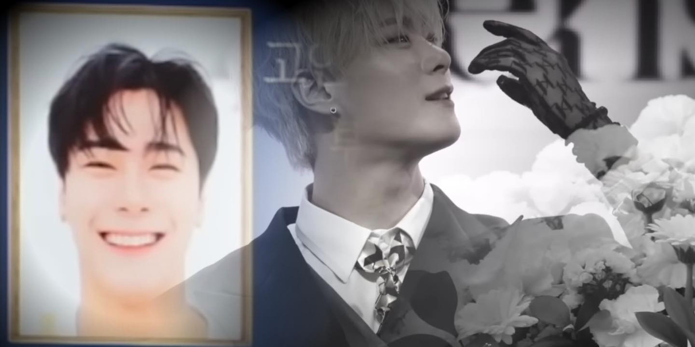 Một số hình ảnh tại nơi diễn ra tang lễ của Moonbin do StarNews đăng tải.