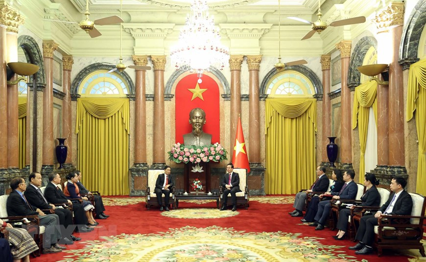 Quang cảnh buổi tiếp. (Ảnh: Thống Nhất/TTXVN)