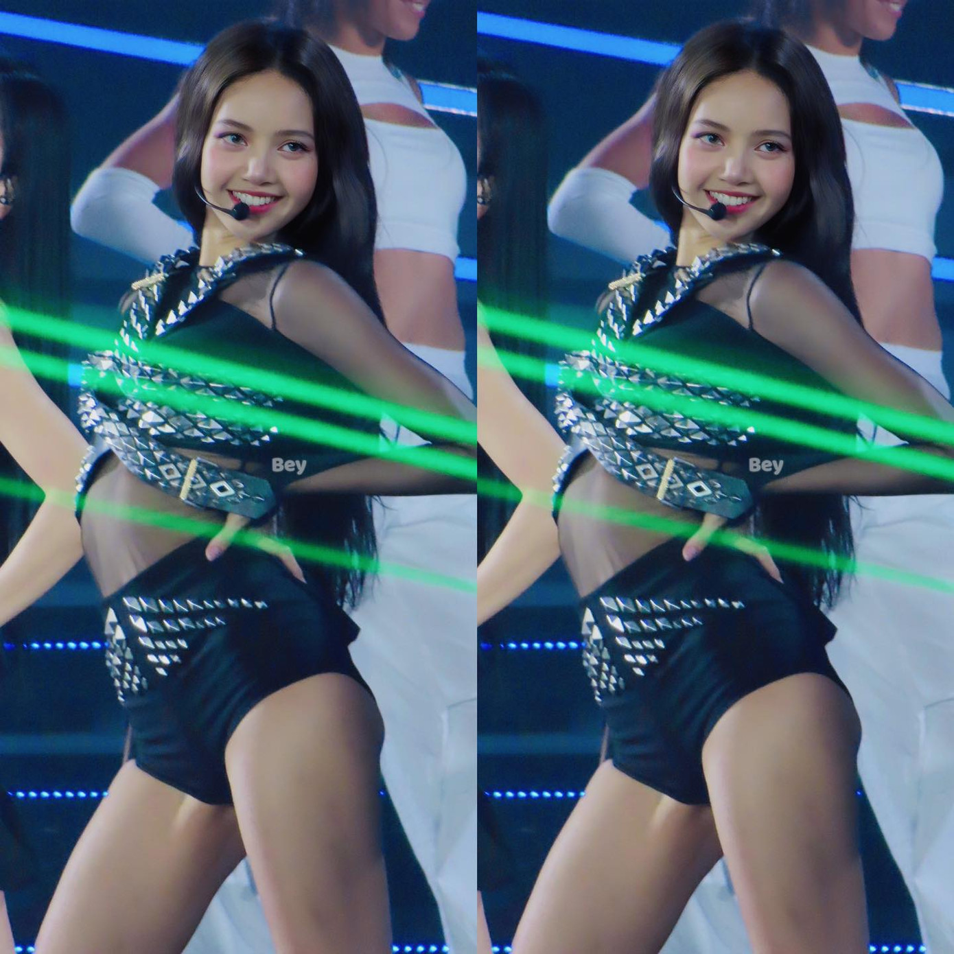 Lisa tự tin với khuôn mặt không để mái bằng trong các concert mới nhất của BlackPink. Lisa tự tin với khuôn mặt không để mái bằng trong các concert mới nhất của BlackPink.