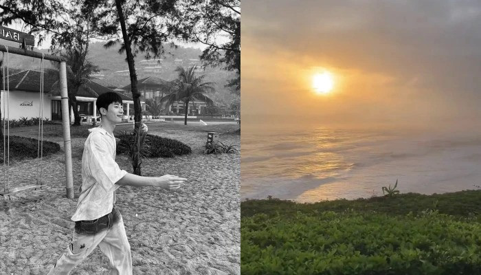 Cùng thời gian đó, Seungwoo (VICTON) là thần tượng tiếp theo chọn Việt Nam là điểm đến du lịch. Nam ca sĩ khoe ảnh check-in tại resort ở Vịnh Lăng Cô, Huế. Theo người hâm mộ, đây là khoảng thời gian anh nghỉ ngơi trước khi chính thức trở lại showbiz sau 2 năm thực hiện nghĩa vụ quân sự.