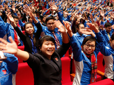 Các đại biểu tại Đại hội Đoàn toàn quốc lần thứ X. Các đại biểu tại Đại hội Đoàn toàn quốc lần thứ X