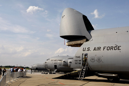 Những chiếc máy bay quân sự Mỹ trong triển lãm