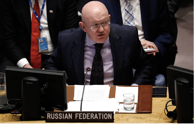 Đại sứ Nga tại Liên Hợp Quốc Vassily Nebenzia. (Ảnh: Tass) Đại sứ Nga tại Liên Hợp Quốc Vassily Nebenzia. (Ảnh: Tass)