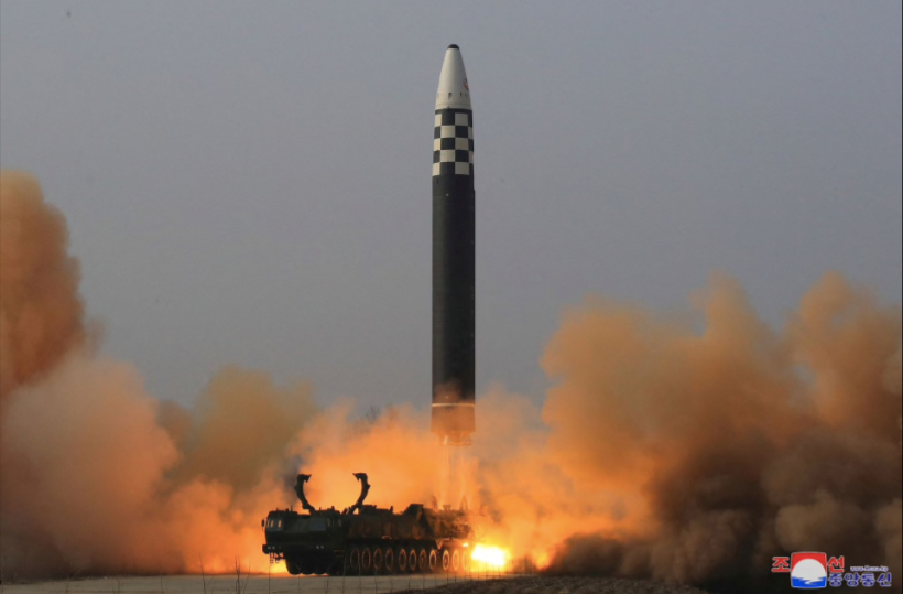 Hình ảnh tên lửa được Triều Tiên phóng thử ngày 24/3. (Ảnh: KCNA) Hình ảnh tên lửa được Triều Tiên phóng thử ngày 24/3. (Ảnh: KCNA)