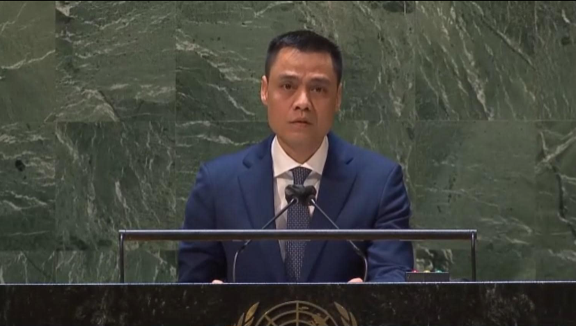 Đại sứ Việt Nam tại Liên Hợp Quốc Đặng Hoàng Giang. (Ảnh: Mofa) Đại sứ Việt Nam tại Liên Hợp Quốc Đặng Hoàng Giang. (Ảnh: Mofa)