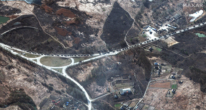 Ảnh của Maxar về đoàn xe quân sự của Nga tiến vào Kiev Ảnh của Maxar về đoàn xe quân sự của Nga tiến vào Kiev