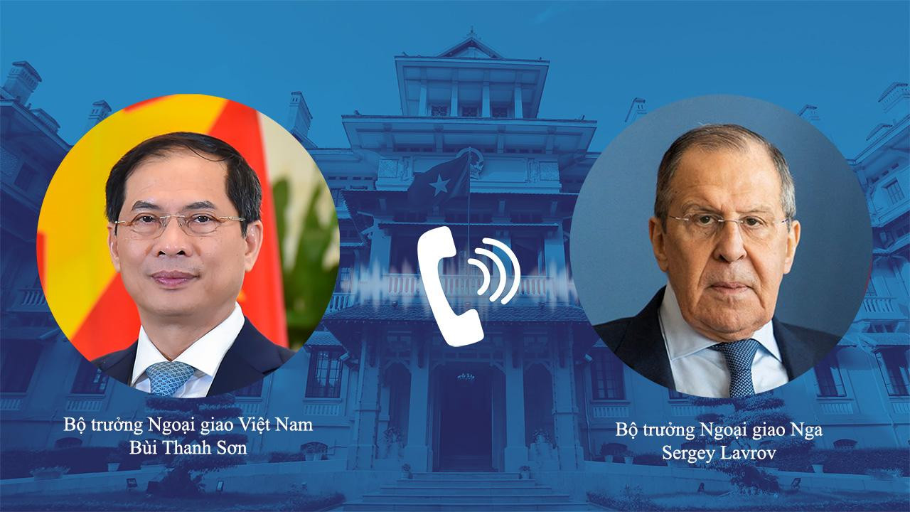 Bộ trưởng Bùi Thanh Sơn và Ngoại trưởng Nga Sergey Lavrov. (Ảnh: Mofa) Bộ trưởng Bùi Thanh Sơn và Ngoại trưởng Nga Sergey Lavrov. (Ảnh: Mofa)
