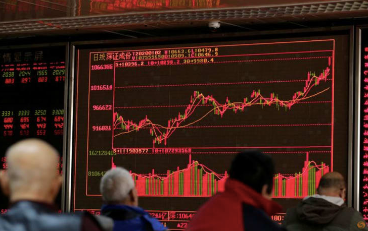 Bảng chỉ số chứng khoán ở Bắc Kinh ngày 2/1. (Ảnh: Reuters) Bảng chỉ số chứng khoán ở Bắc Kinh ngày 2/1. (Ảnh: Reuters)