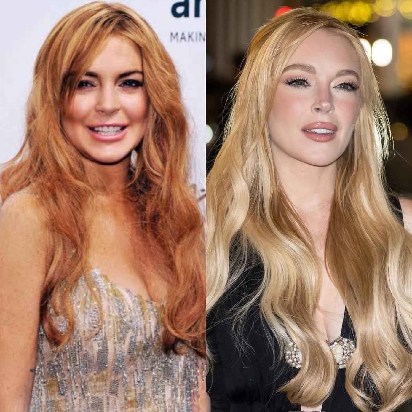 Lindsay Lohan của thập kỷ trước và của hiện tại. Ảnh: Daily Mail Lindsay Lohan của thập kỷ trước và của hiện tại. Ảnh: Daily Mail