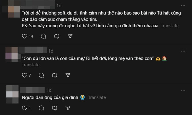 Netizen khen Anh Tú tình cảm, hiếu thảo.