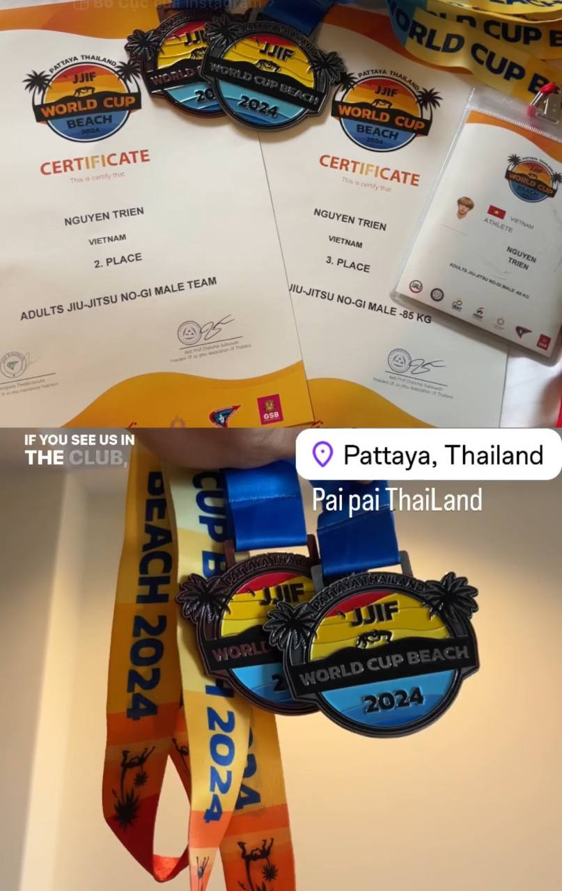 Những hình ảnh thi đấu, đoạt giải cực ấn tượng của Nguyễn Tiến Triển. Ảnh: FBNV