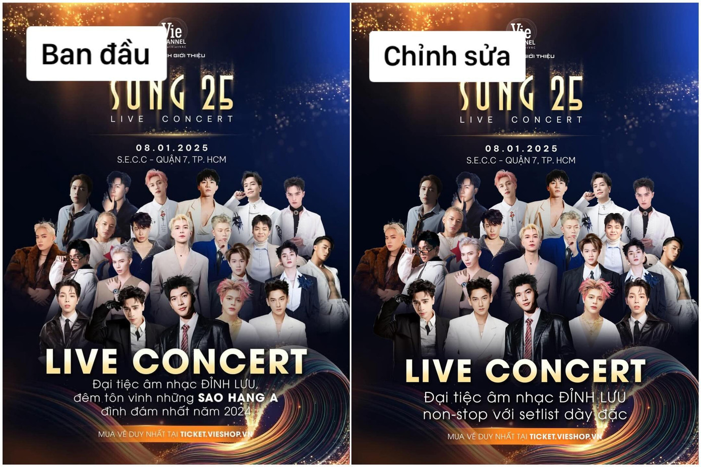 Fan phát hiện Quang Hùng MasterD bị "cho ra rìa" trên poster. Ảnh: VieON Fan phát hiện Quang Hùng MasterD bị "cho ra rìa" trên poster. Ảnh: VieON