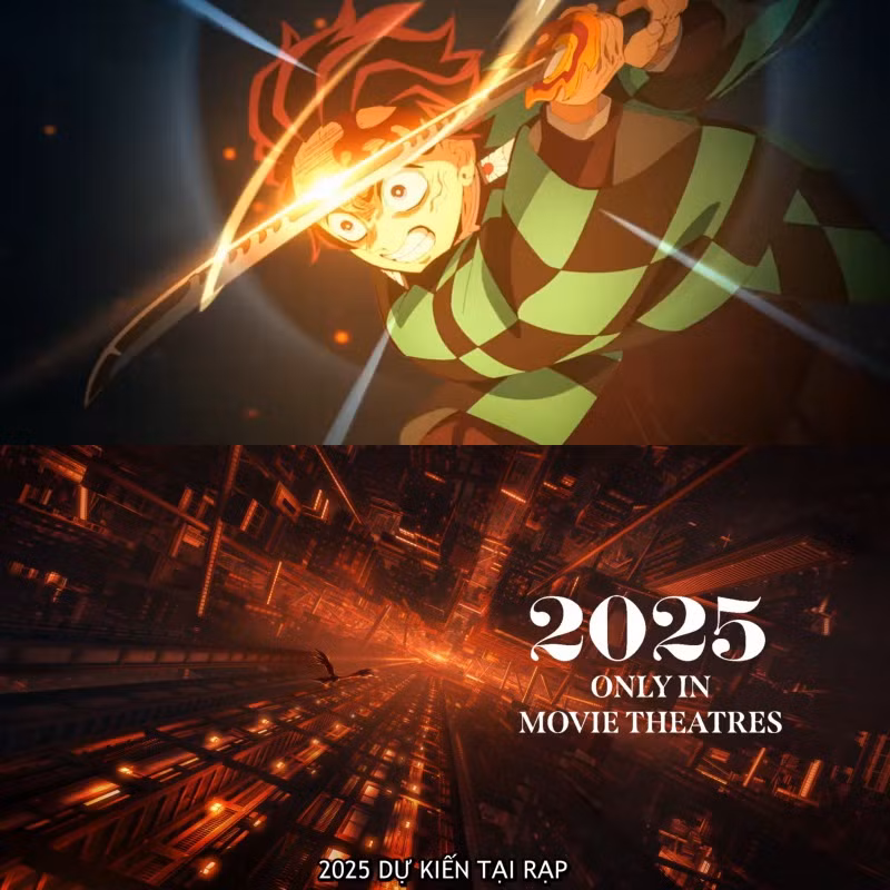 Thanh Gươm Diệt Quỷ: Vô Hạn Thành sẽ tung ra movie đầu tiên trong năm 2025. Ảnh: ufotable