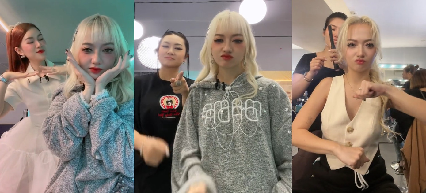 Xuân Nghi "sơ hở là nhảy cover", dù là đang trang điểm hay làm tóc. Ảnh: TikTok Xuân Nghi Xuân Nghi "sơ hở là nhảy cover", dù là đang trang điểm hay làm tóc. Ảnh: TikTok Xuân Nghi