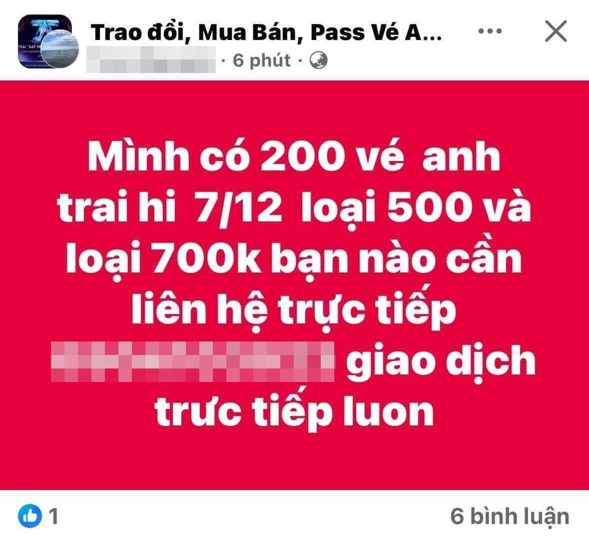 Vấn đề phe vé, mua đi bán lại số lượng lớn và với giá cao khiến khán giả bất mãn. Vấn đề phe vé, mua đi bán lại số lượng lớn và với giá cao khiến khán giả bất mãn.