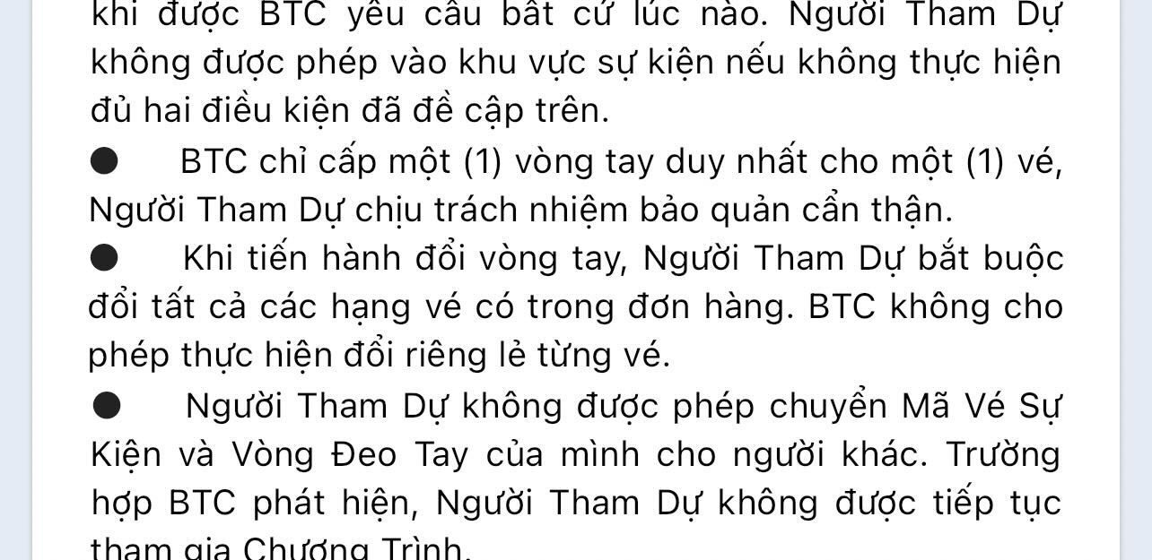 Thông tin quy định quan trọng về quy trình đổi vé vào xem concert Anh Trai "Say Hi". Thông tin quy định quan trọng về quy trình đổi vé vào xem concert Anh Trai "Say Hi".