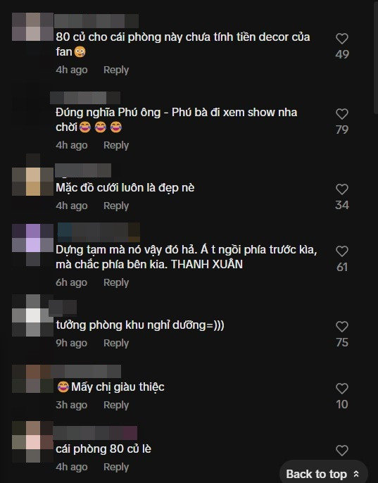 Khán giả trầm trồ trước căn phòng XVIP. Ảnh chụp màn hình.