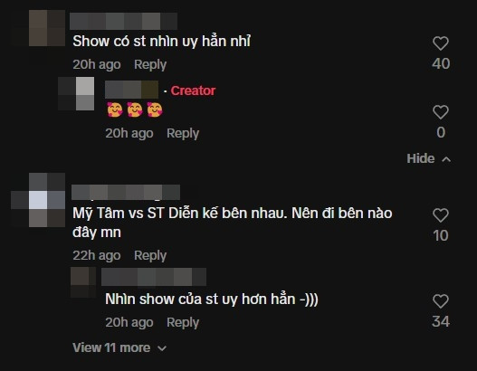 Khán giả háo hức với dàn nghệ sĩ diễn tiệc Countdown cuối năm. Ảnh chụp màn hình TikTok