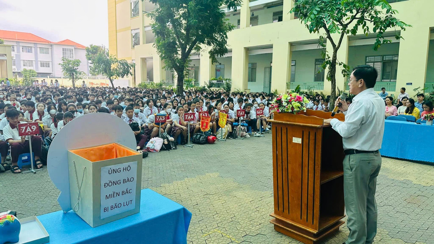 Học sinh trường THCS Nguyễn Hiền (Quận 7, TPHCM). Ảnh: Website nhà trường Học sinh trường THCS Nguyễn Hiền (Quận 7, TPHCM). Ảnh: Website nhà trường