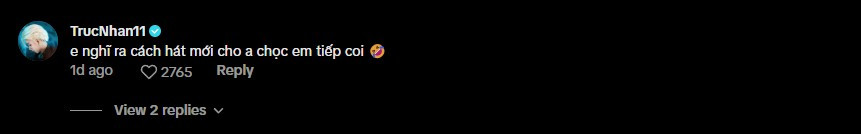 Trúc Nhân hài hước bình luận.