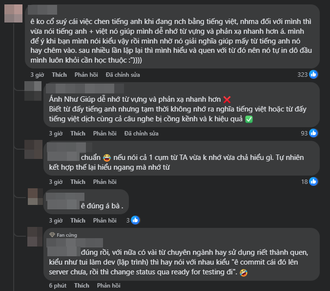 Các bình luận đồng tình với ý kiến của tlinh. Các bình luận đồng tình với ý kiến của tlinh.