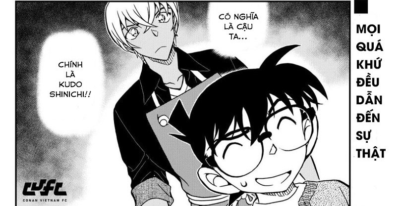 Khoảnh khắc Amuro nhận ra Conan và Shinichi là một. Ảnh: Truyện Conan Khoảnh khắc Amuro nhận ra Conan và Shinichi là một. Ảnh: Truyện Conan