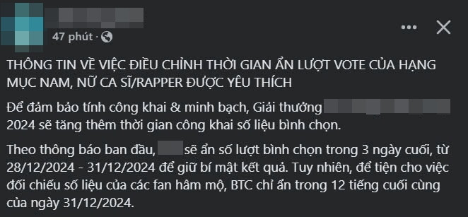 Thể lệ thay đổi liên tục khiến khán giả không biết có nên tiếp tục bình chọn hay không. Thể lệ thay đổi liên tục khiến khán giả không biết có nên tiếp tục bình chọn hay không.