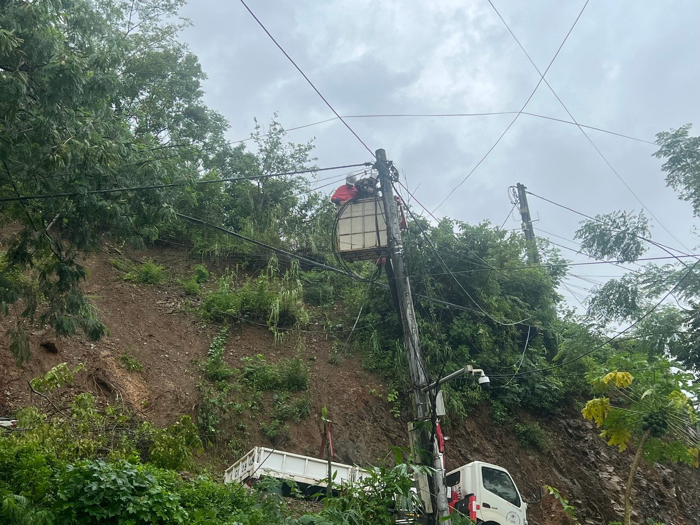 Điện lực Bắc Kạn khắc phục sự cố điện sau mưa bão Điện lực Bắc Kạn khắc phục sự cố điện sau mưa bão