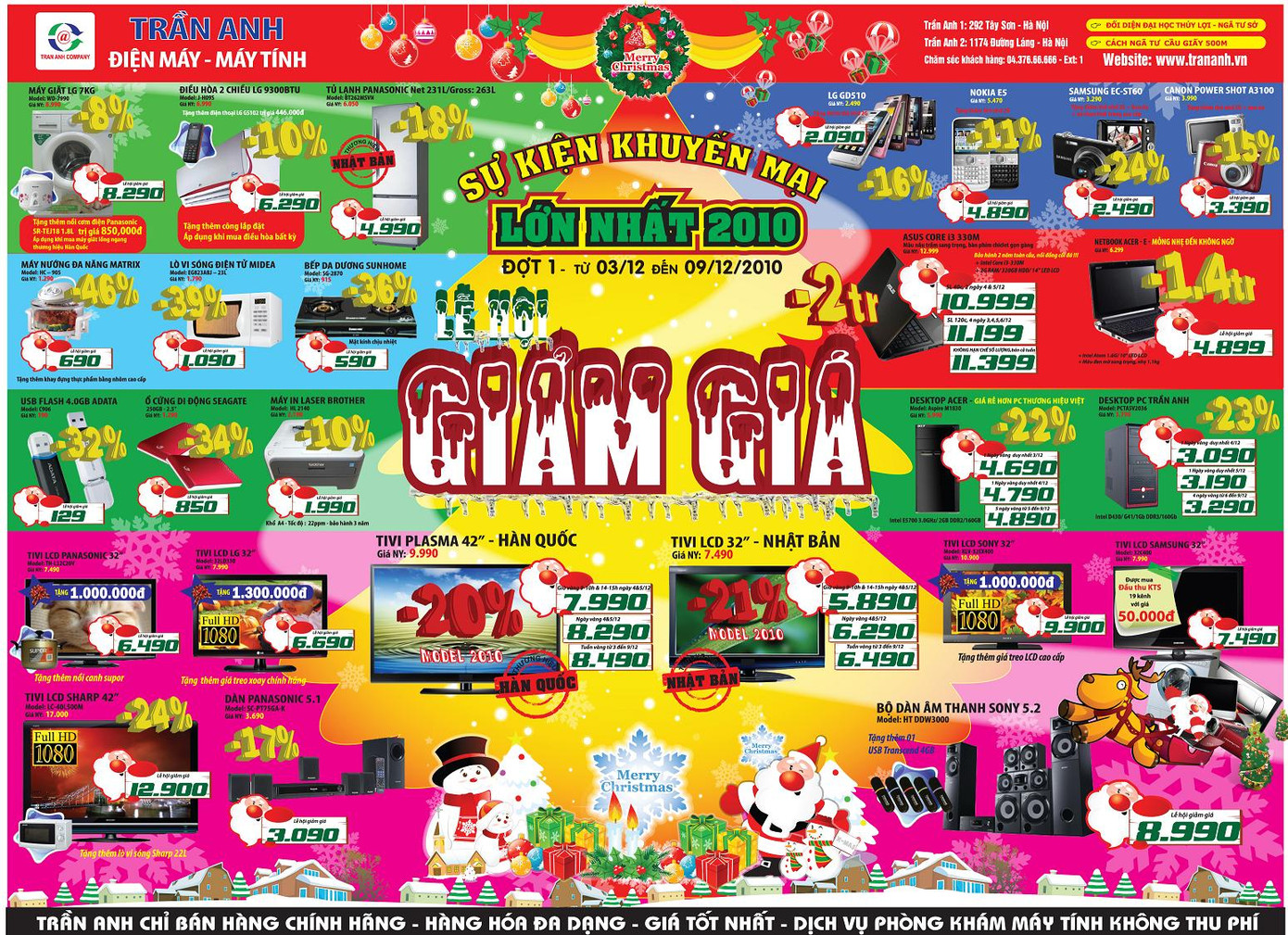 Những mặt hàng giảm giá dịp Noel