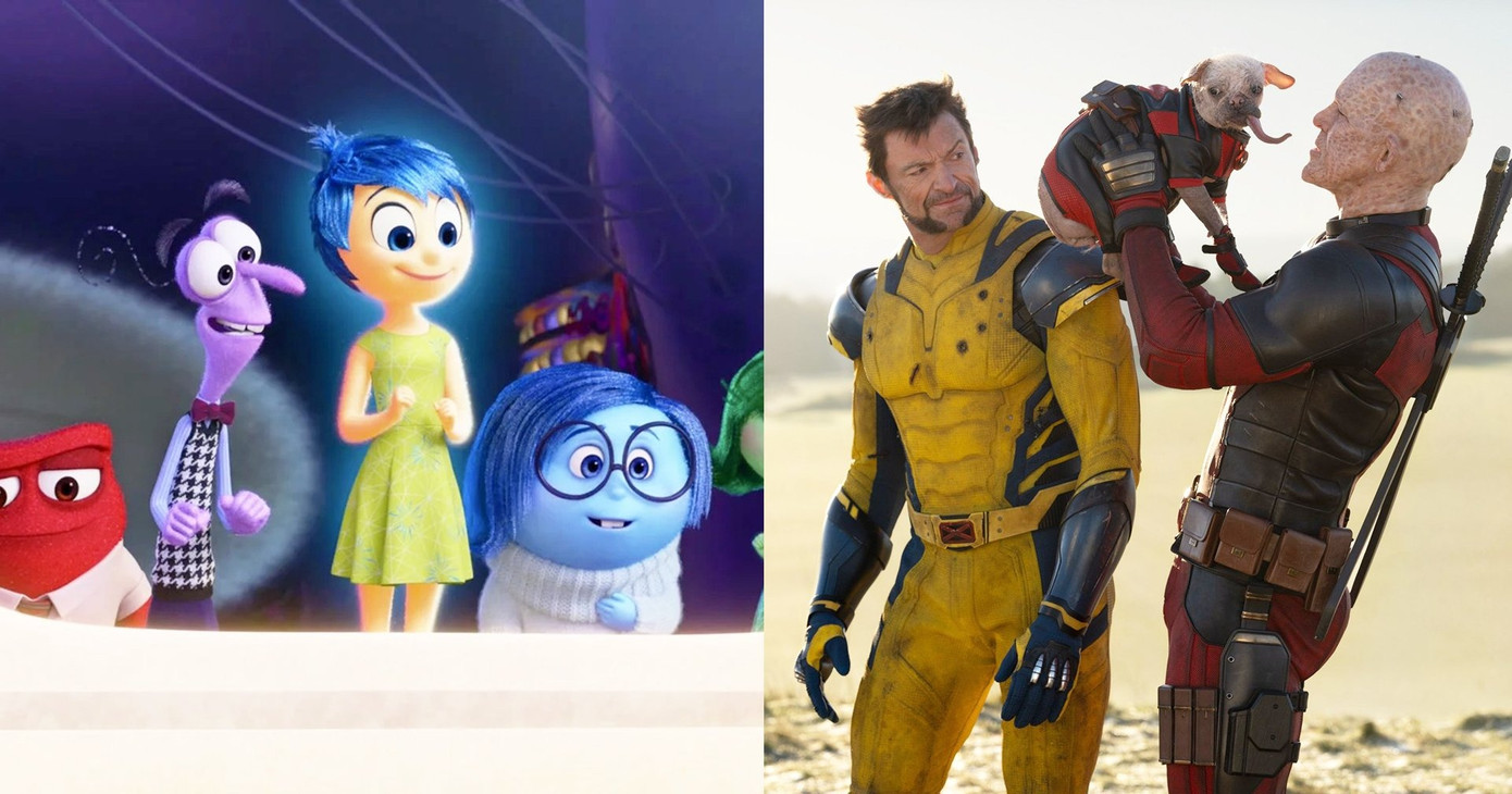 Inside Out 2 và Deadpool &amp; Wolverine là hai bộ phim có doanh thu cao nhất năm 2024.
