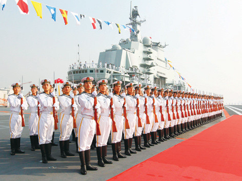 Tàu sân bay Liêu Ninh vừa hoàn thành đợt thử nghiệm 37 ngày trên biển. Ảnh: usni.org. Tàu sân bay Liêu Ninh vừa hoàn thành đợt thử nghiệm 37 ngày trên biển. Ảnh: usni.org