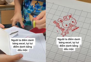 Thế này thì điểm danh không còn &quot;đáng sợ&quot; nữa, chỉ thấy đáng yêu thôi!!!