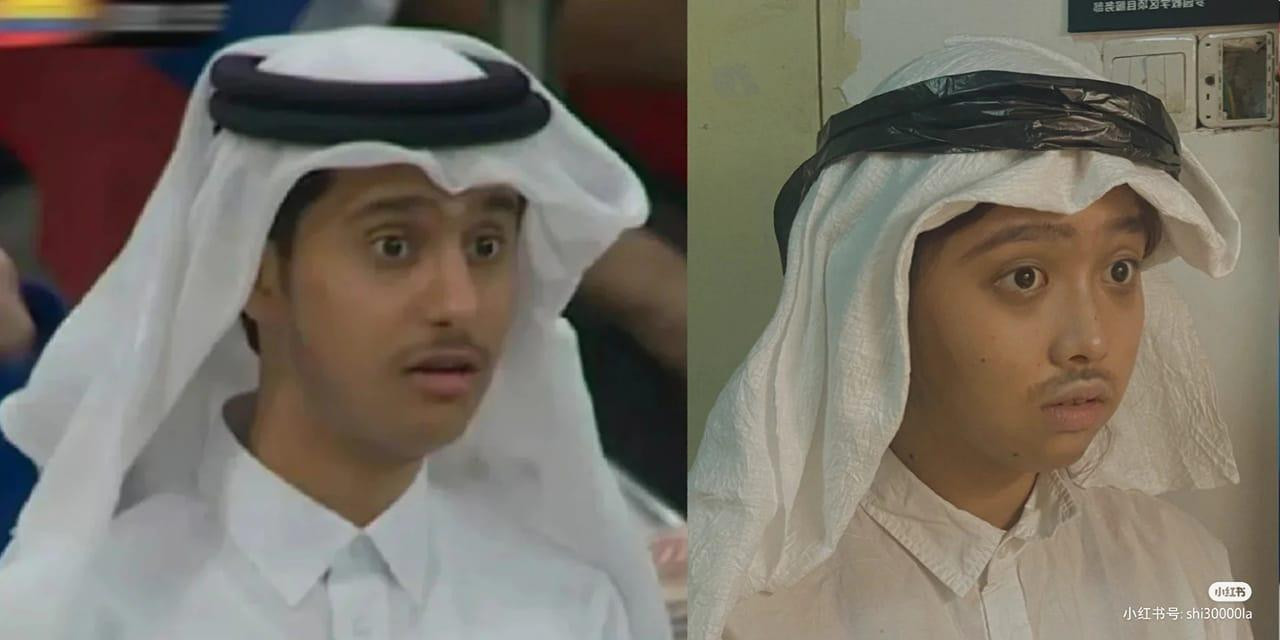 "Tôi sau khi xem World Cup và nhìn hình Hoàng tử 2K7 quá 180 phút". (Nguồn: Xiaohongshu) "Tôi sau khi xem World Cup và nhìn hình Hoàng tử 2K7 quá 180 phút". (Nguồn: Xiaohongshu)