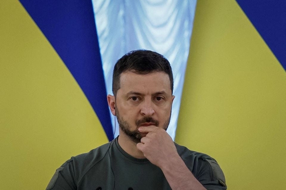 Tổng thống Ukraine Volodymyr Zelensky. Ảnh: Reuters