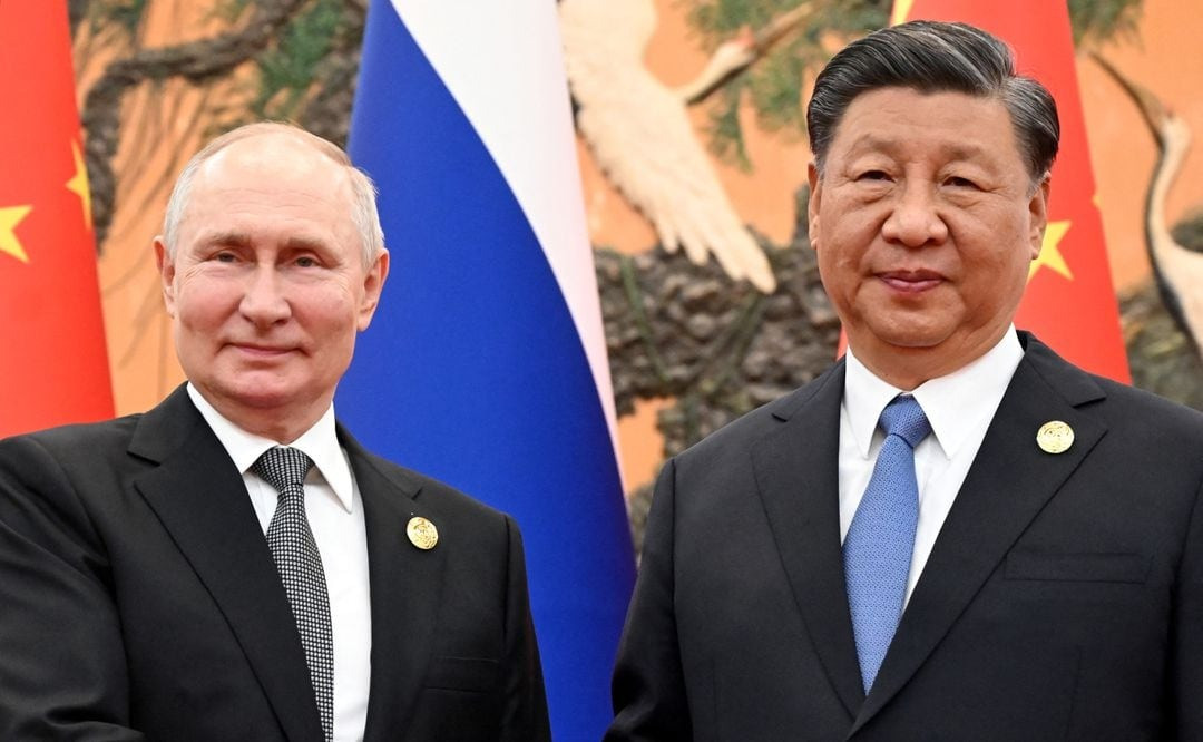 Tổng thống Nga Vladimir Putin và Chủ tịch Trung Quốc Tập Cận Bình. Ảnh: Reuters Tổng thống Nga Vladimir Putin và Chủ tịch Trung Quốc Tập Cận Bình. Ảnh: Reuters