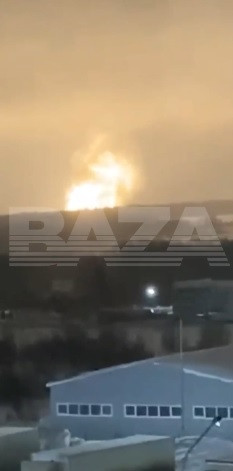 Hình ảnh về vụ nổ lan truyền trên Telegram.