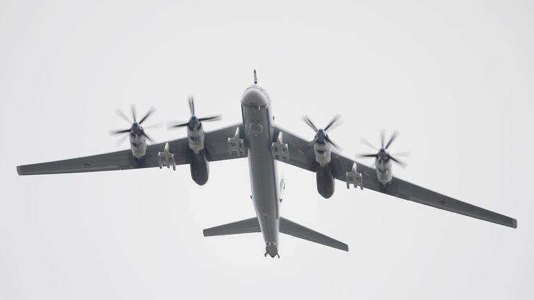 Máy bay ném bom hạng nặng chiến lược Tupolev Tu-95 của Nga. Ảnh: Sputnik