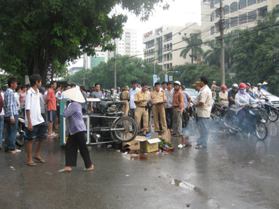 Hiện trường vụ tai nạn. Ảnh: Tuấn Nguyễn. Hiện trường vụ tai nạn. Ảnh: Tuấn Nguyễn