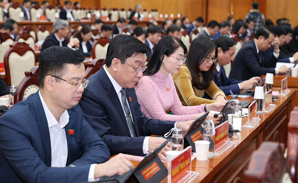 HĐND tỉnh Thái Nguyên khóa XIV khai mạc kỳ họp thứ 23 vào sáng 9/12.