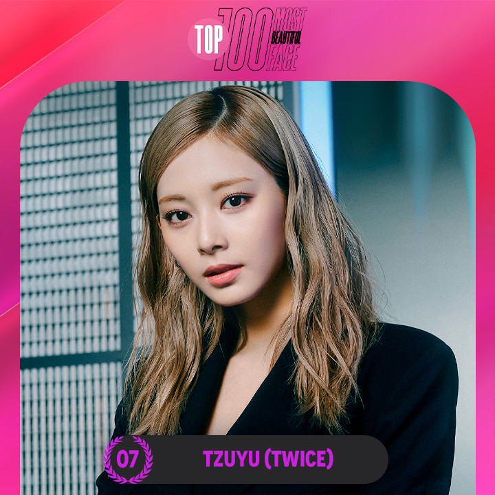 Tzuyu (Chu Tử Du) nhận được 164.911 phiếu bầu, giữ hạng 7. Tzuyu (SN 1999), quốc tịch Trung Quốc, đến từ Twice. Tháng 10, cô được cư dân mạng bình chọn là mỹ nhân Đài Loan có khuôn mặt được khao khát nhất.