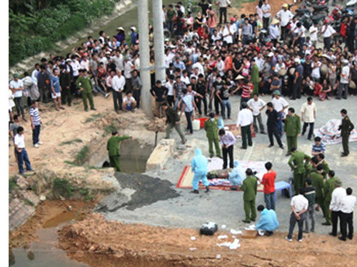 Nơi phát hiện thi thể nạn nhân Tuấn Anh