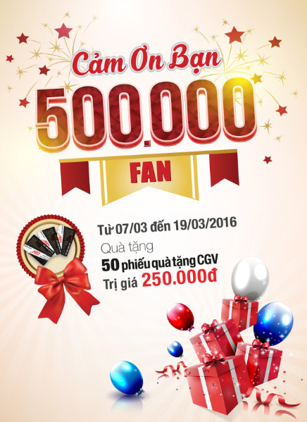 Facebook Fanpage Techcombank Việt Nam đạt 500.000 thành viên. ảnh 1