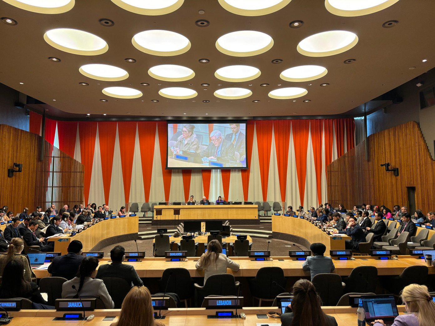 Cuộc họp của ECOSOC ngày 9/4. (Ảnh: Mofa)