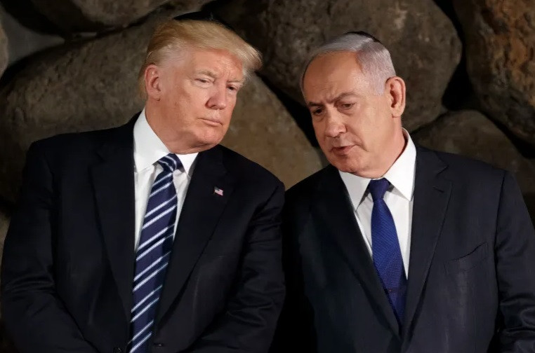 Cựu Tổng thống Mỹ Donald Trump và Thủ tướng Israel Benjamin Netanyahu. (Ảnh: AP)