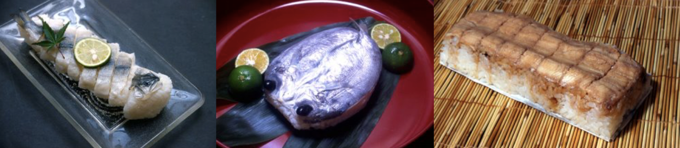 Sushi thế kỷ 18 trở nên phong phú hơn. (Ảnh: Hibino Terutoshi)