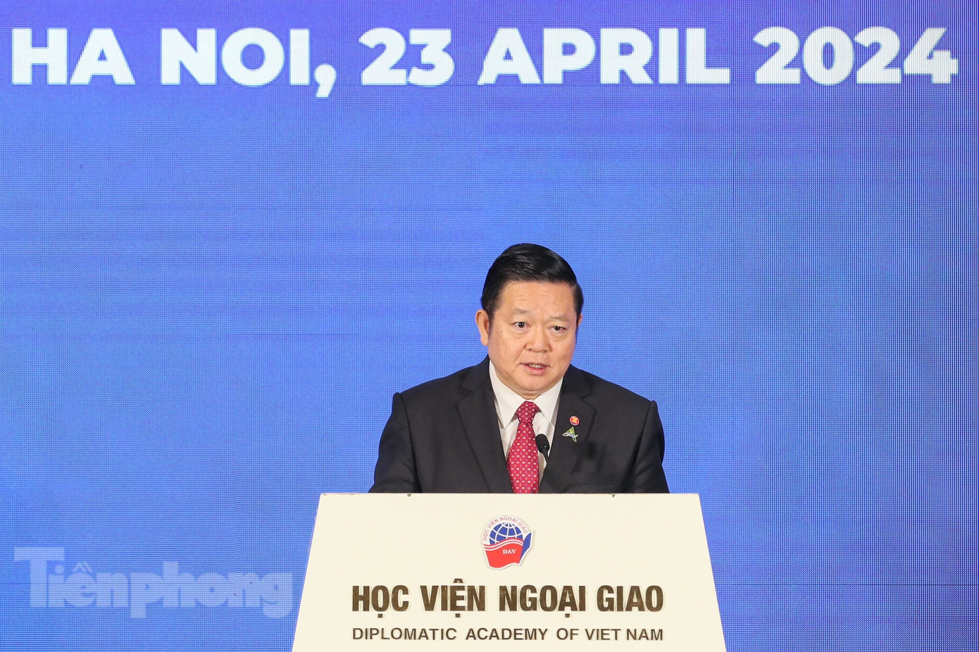 Tổng thư ký ASEAN Kao Kim Hourn phát biểu tại phiên khai mạc Diễn đàn Tương lai ASEAN. (Ảnh: Như Ý) Tổng thư ký ASEAN Kao Kim Hourn phát biểu tại phiên khai mạc Diễn đàn Tương lai ASEAN. (Ảnh: Như Ý)