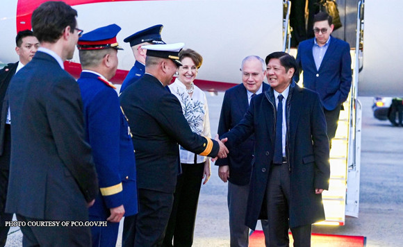 Tổng thống Philippines Ferdinand Marcos Jr đến Washington DC ngày 11/4. (Ảnh: Gov.ph)