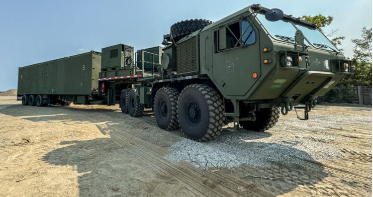 Hệ thống tên lửa đất đối đất tầm trung MRC Typho của quân đội Mỹ. (Ảnh: Naval News)