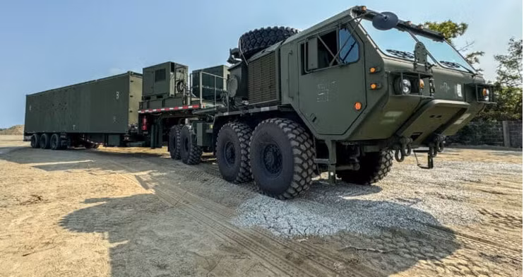 Hệ thống tên lửa đất đối đất tầm trung MRC Typho của quân đội Mỹ. (Ảnh: Naval News)
